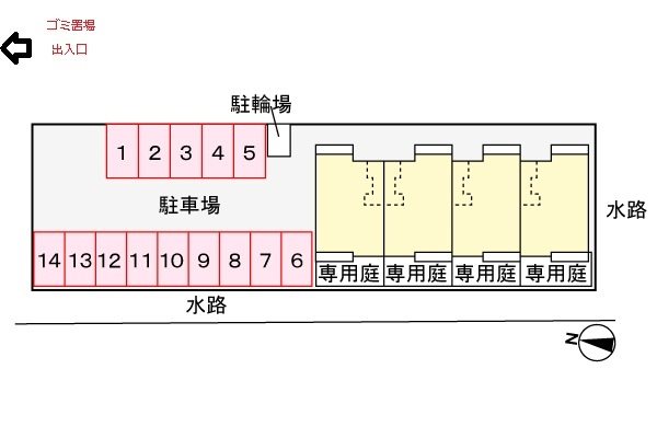 メゾン ド ソレイユ弁分 駐車場
