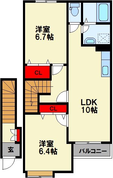 クレストール川島 間取り