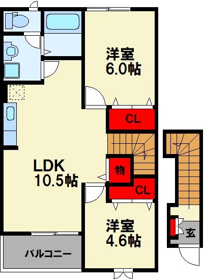 コンフォール穂波  間取り図