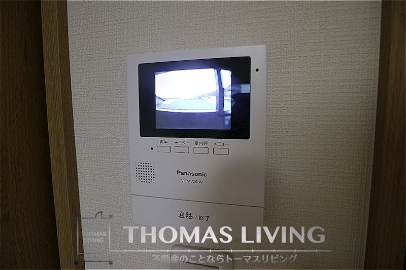 エルヴィータ九工大前 モニター付きインターフォンがあるのでセキュリティ面も安心ですね。