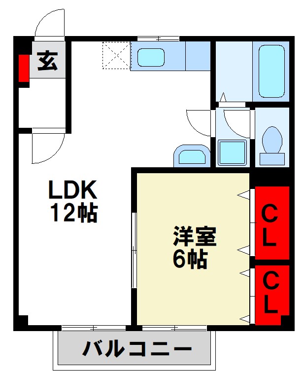 エクセレント都府楼南2 間取り　※現状優先