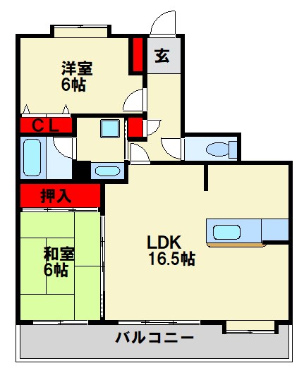エバーライフリオ筑紫野Ⅱ 間取り　※現状優先