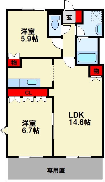 グリーンハイムV 間取り