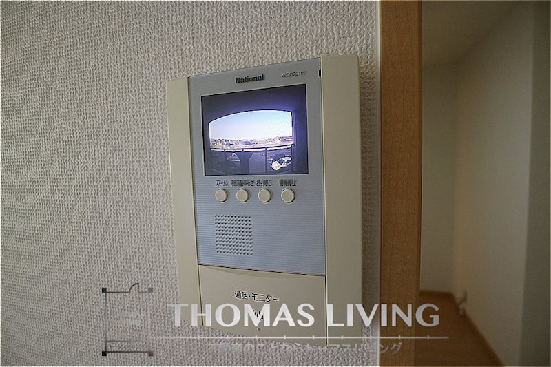グリーンハイムV モニター付きインターフォンでセキュリティ面も安心です。
