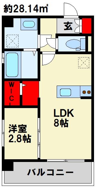 アルティザ春日原駅前クロス 間取り　※現状優先