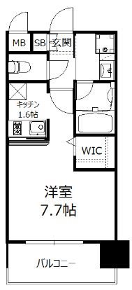 エンクレストベイ天神東Ⅱ 間取り図です。