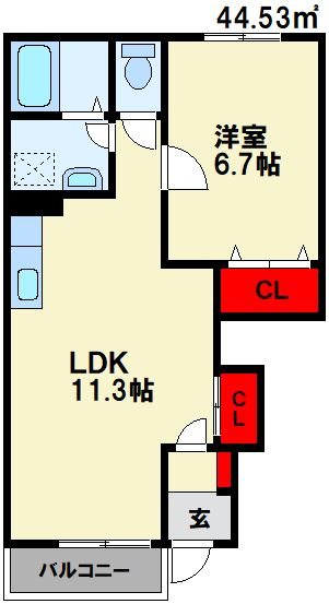 クレストール川島 間取り