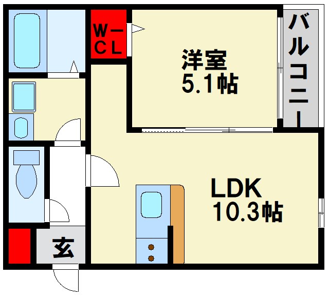 エレガンシア二日市西  間取り