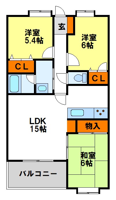 アルフィーネ二日市駅前 間取り　※現状優先