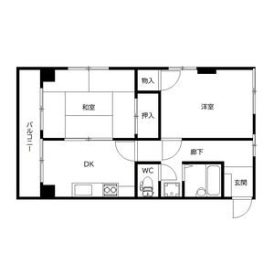アールズプレイス二日市 間取り　※現状優先