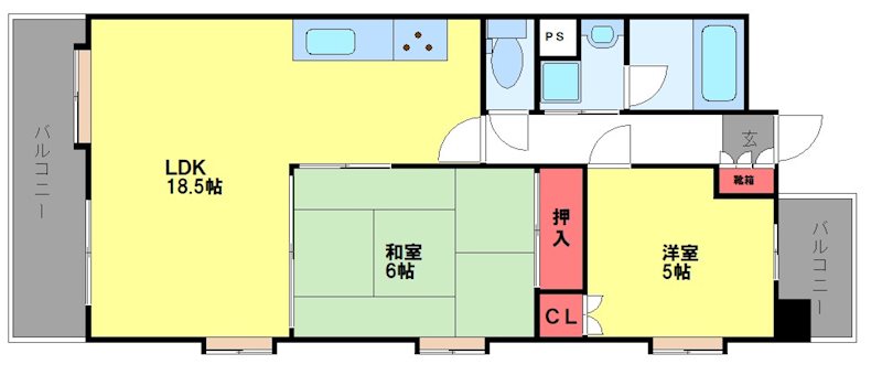 リファレンス箱崎 間取り