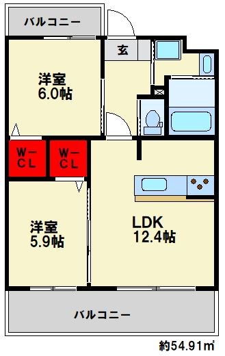 ルッシェ春日公園 間取り