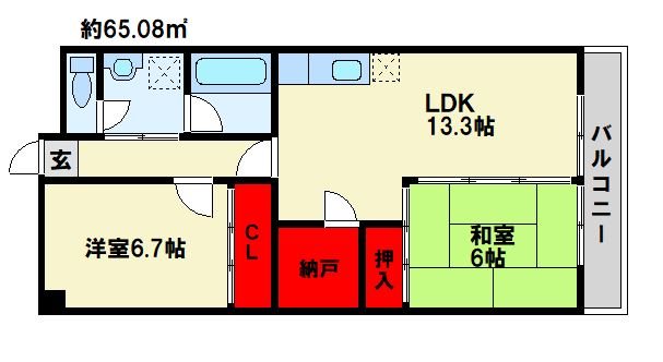 エトワール大野城 間取図　※現状優先