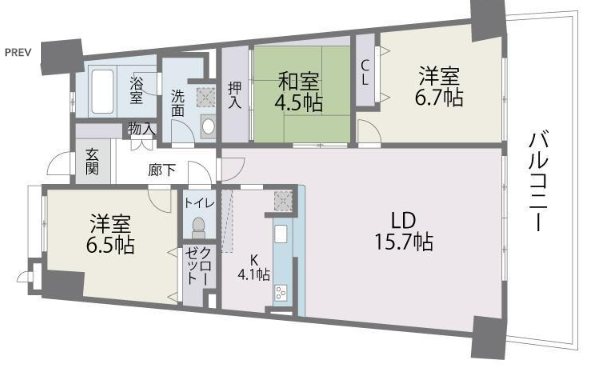 アイランドシティ・インフィニガーデン　イースト棟 間取り図