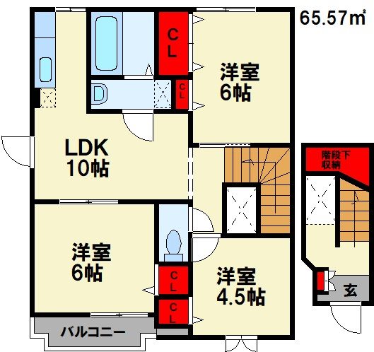 福岡県嘉穂郡桂川町寿命 間取り