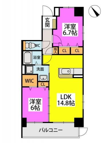 アウラビータ平尾 間取り