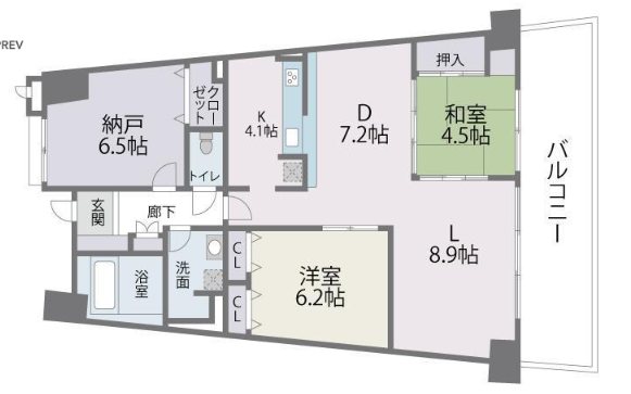 福岡県福岡市東区香椎照葉３丁目2-2 間取り図