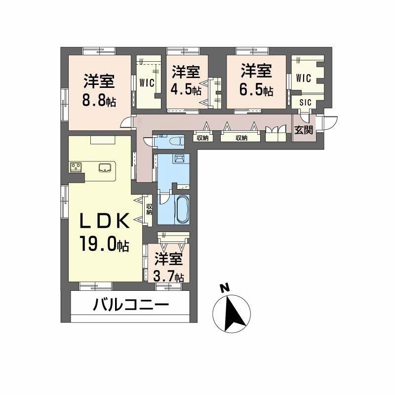 ワイエア平尾浄水 間取り