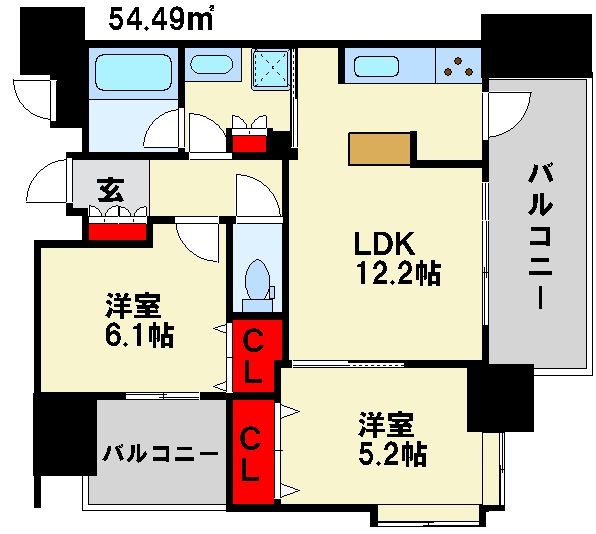 エンクレスト南福岡 奏の杜 間取