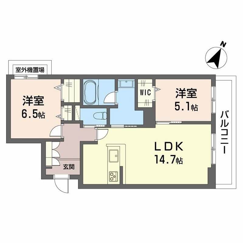 シャーメゾン上大利レジデンス 間取り