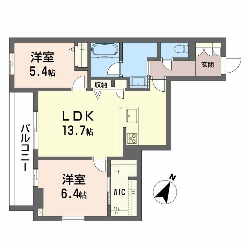 シャーメゾン上大利レジデンス 間取り