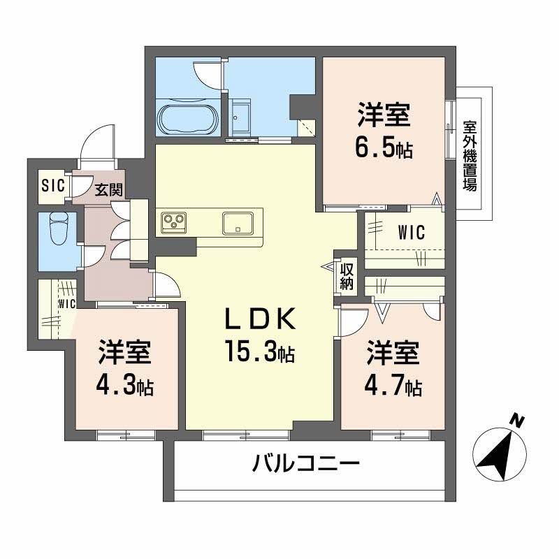 シャーメゾン上大利レジデンス 間取り