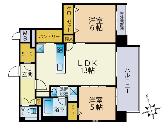 Odaki Bldg OTEMON 間取り