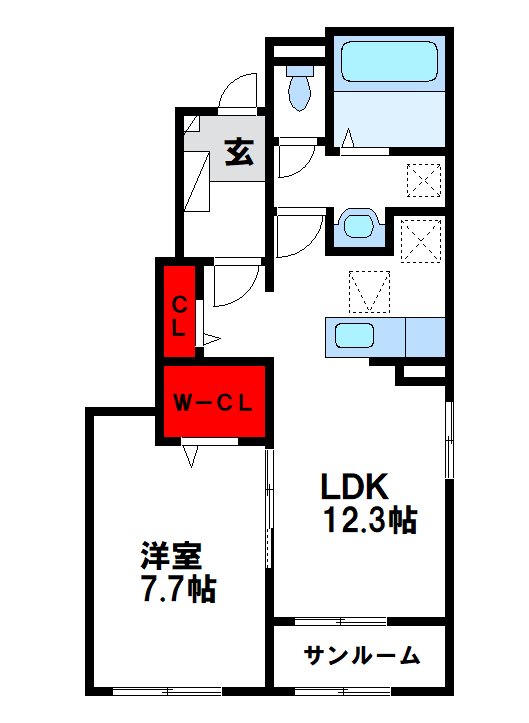 ウィスタリアⅠ 間取り