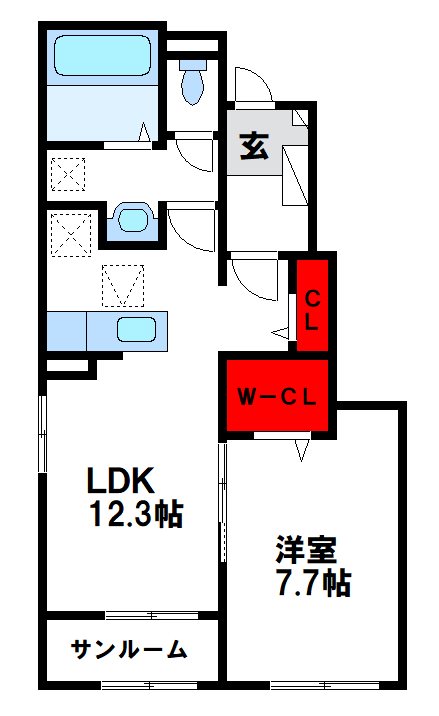 ウィスタリアⅠ 間取り
