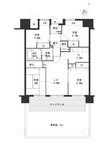 クラシオン荒江 間取り