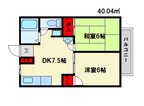 エクセレント白水ヶ丘 間取り　※現状優先