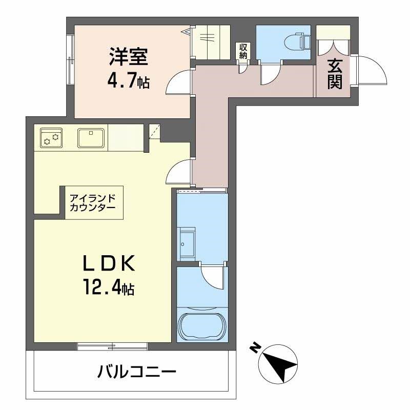 シャーメゾンマーレ竹下 間取り