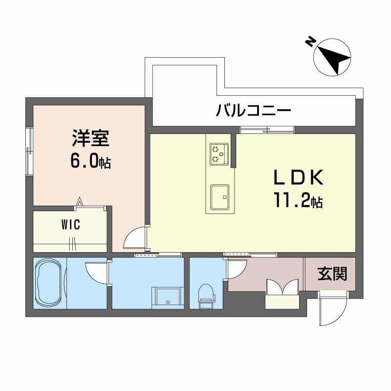 シャーメゾンマーレ竹下 間取り