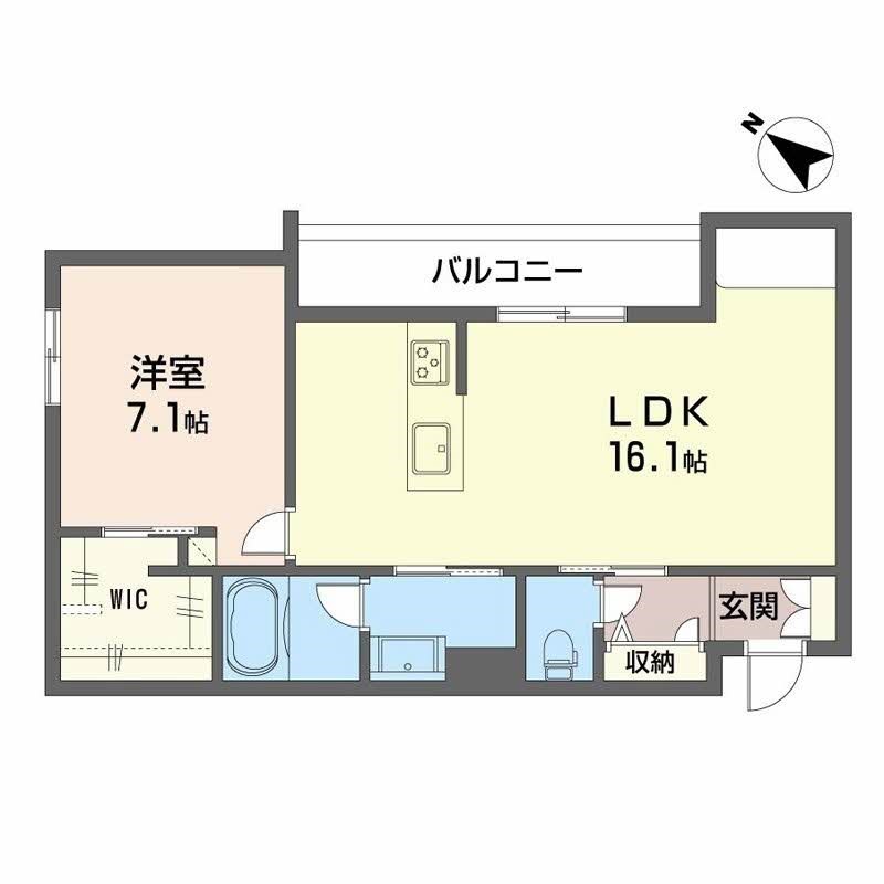 シャーメゾンマーレ竹下 間取り