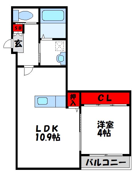 BRAVE　BASE　遠賀　South  間取り