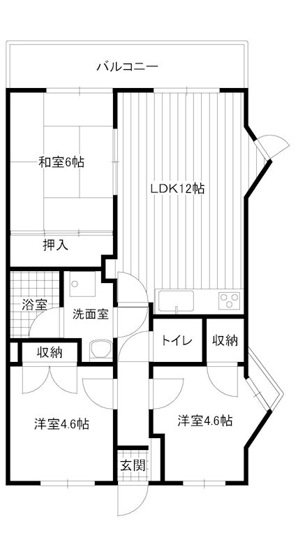 三愛シティライフ春日 間取り図