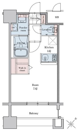 エンクレストベイサイド通り 間取り図