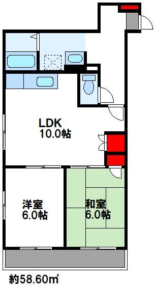 マイナミハイツⅡ 間取り