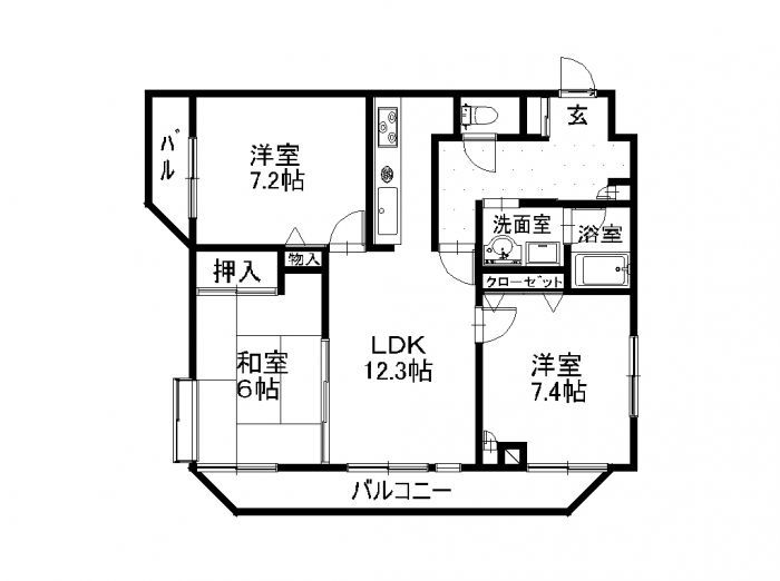 エレガンス秋山 間取り