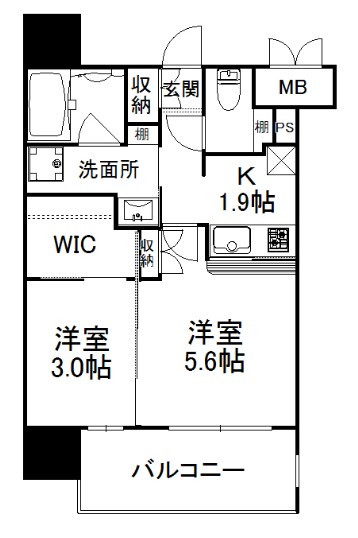エンクレスト天神AVANT 間取り