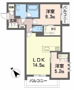 コンフォート　H2026 間取り
