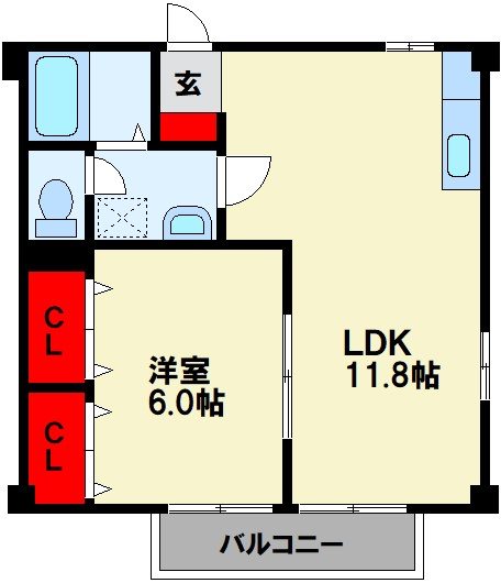 エスポワール築城 B 間取り