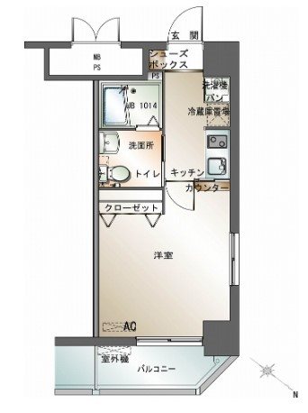 エンクレスト渡辺通 間取り