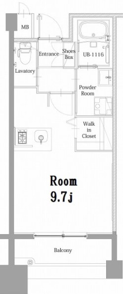 エンクレスト呉服町 間取り※反転タイプ