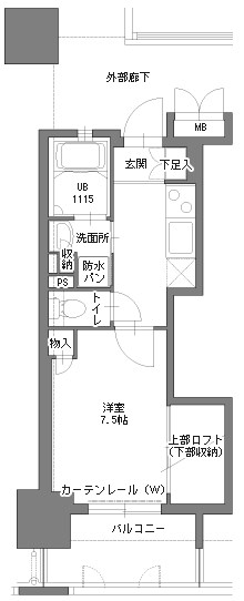 アクタス博多Vタワー  間取り