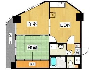 サンセーヌ城西 間取り