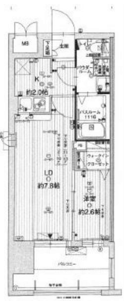 グランフォーレ博多駅東プレミア  間取り図面です。