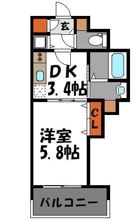 アクタス薬院アネックスⅡ 間取り