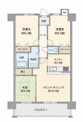 アンピール弥生が丘駅前 間取り