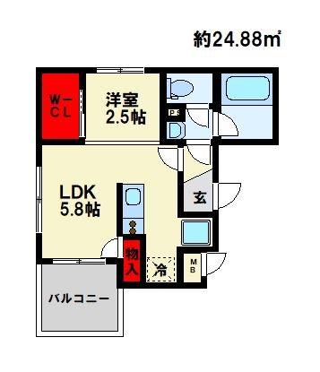 アルティザ大橋駅前 間取り